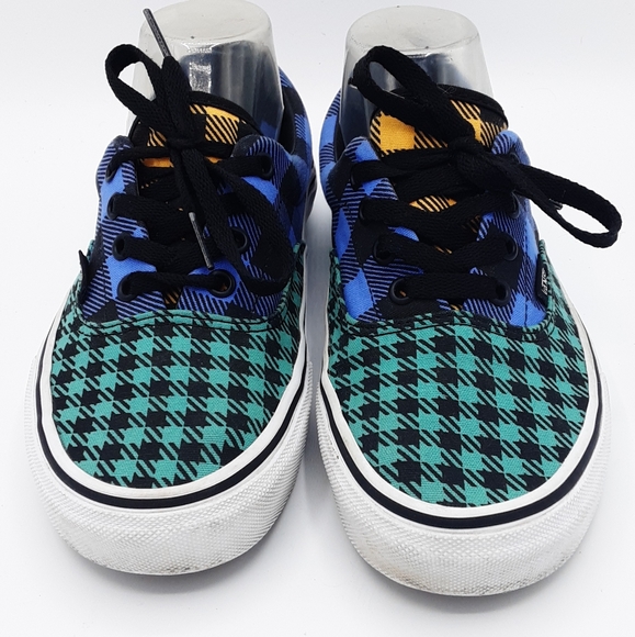 Vans Unisex Tartan Plaid Print Lace Up Skateboard Sneaker. - Picture 9 of 13